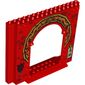 Panel 4 x 16 x 10 with Asian Arch and Dragon Head Print