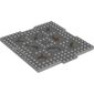 Plate Special 16 x 17 x 2/3 with 1 x 4 Recessed with Cracks and Bursting Lava Print