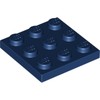 Dark Blue Plate 3 x 3