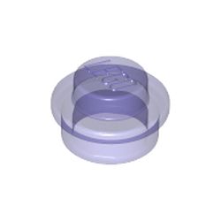 LEGO part 6240210 PLATE 1X1 ROUND in Transparent Bright Bluish Violet/ Trans-Purple