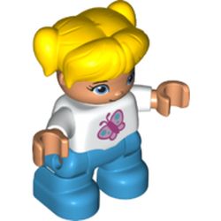 LEGO part CHILD FIGURE, NO. 11 in White