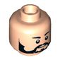 Minifig Head Rebel Trooper, Full Beard, Eyebrows, White Pupils Print