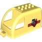 Duplo Horse Trailer Top with Horseshoe, Horse & Stars Print