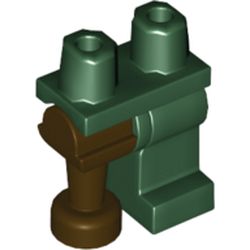 Left Leg, Dark Brown Right Peg Leg, Dark Green Hips