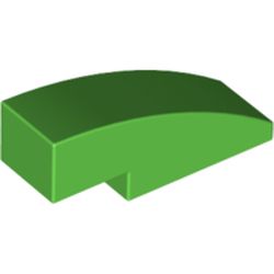 LEGO part 50950 Slope Curved 3 x 1 No Studs in Bright Green