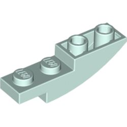 LEGO part  BRICK 1X4X1 INV. BOW in Aqua/ Light Aqua