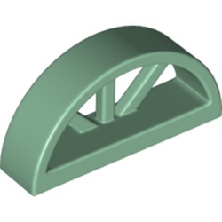 Window 1 x 4 x 1 2/3 with Spoked Rounded Top