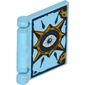 Book Cover with Eye in 8 Pointed Star Print