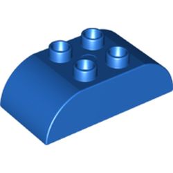LEGO part BRICK 2X4 W. BOWS in Bright Blue/ Blue