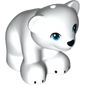 Animal, Bear, Small with Hole in Top - Black Nose and Claws - Dark Azure Eyes Print
