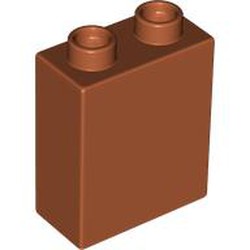 LEGO part 10076371 DUPLO BRICK 1X2X2 in Dark Orange