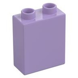 LEGO part  DUPLO BRICK 1X2X2 in Lavender