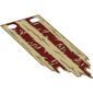 Flag 3 x 8 with Tattered Edge and Red Stripes Print