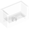 Trans-Clear Panel 1 x 2 x 1 with Rounded Corners and 2 Sides