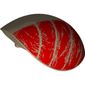 Large Figure Shoulder Cover, Armor, Round, Smooth with Worn Red Print