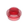 Trans-Red Plate Round 1 x 1 with Solid Stud