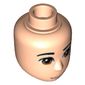 Minidoll Head Male with Tan Eyes, Half Smile and Closed Mouth Print