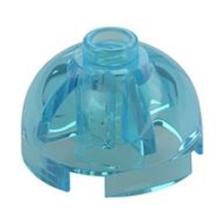 LEGO part  FINAL BRICK 2X2 TR. in Transparent Light Blue/ Trans-Light Blue