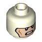 Minifig Head Batman, Dual Sided Balaclava, Cheek Lines, Frown / Clenched Teeth Print [Hollow Stud]