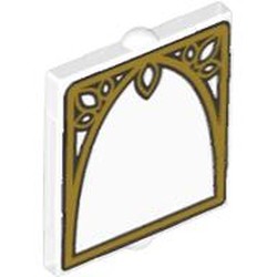 Glass for Window 1 x 2 x 2 with Ornamented Window Arch Print