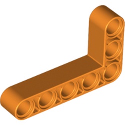 LEGO part TECHNIC ANG. BEAM 3X5 90 DEG. in Bright Orange (6143015|32526)