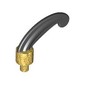 Headwear Accessory Plume / Feather Small with Pin and Black Hair Print [Genie]