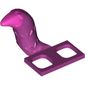 Minifig Hipwear Tail Raccoon / Cat / Fox Costume with Dark Pink Tip Print (Cheshire Cat)