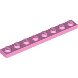 LEGO part 3460 Plate 1 x 8 in Light Purple/ Bright Pink