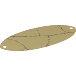 Sail, 8 x 18 Oval with Rips and Clamps Print