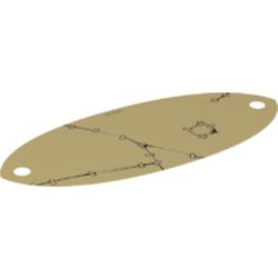 Sail, 4 x 16 Oval with Rips and Clamps Print