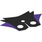 Neckwear Cape Collar, Pointed with 2 Dark Purple and 4 Black Points (Maleficent), Pointed at Neck [Top with 2 Holes]