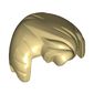 Hair Swept Back with Widow's Peak, Sideburns and Fluffed Bangs