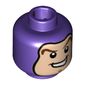 Minifig Head Buzz Lightyear, Balaclava, Dark Brown Curved Eyebrows, Chin Dimple, Open Mouth Smile print