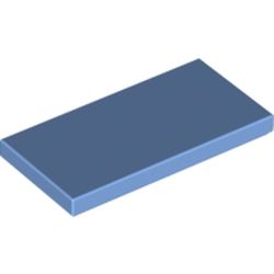 LEGO part 	87079 FLAT TILE 2X4 in Medium Blue