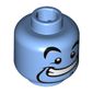Minifig Head Genie, Curved Eyebrows, Right Raised Eyebrow, Narrow Goatee with Curl, Wide Mouth Smile with Teeth print [Hollow Stud]
