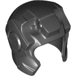 Helmet Space with Open Face Rounded, Top Hinge