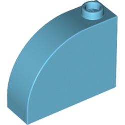 LEGO part 33243 BOW BRICK 1X3X2 in Medium Azure