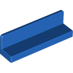 LEGO part 10015207 WALL ELEMENT 1X4X1 ABS in Bright Blue/ Blue