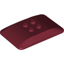 LEGO part 98281 ROOF 4X6X2/3 in Dark Red