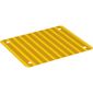 Roof, Awning 9 x 11 with Bright Light Orange Stripes Print