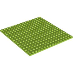 LEGO part  PLATE 16X16 in Bright Yellowish Green/ Lime