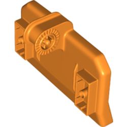LEGO part 25551 SHOVEL, DOZER 7M W/ B-CONNECTOR in Bright Orange/ Orange