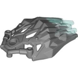 Large Figure Armor, Crystal with Marbled Trans-Light Blue Pattern