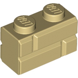 Brick Special 1 x 2 with Masonry Brick Profile