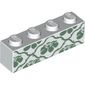 Brick 1 x 4 with Wallpaper Print (Batcave)