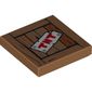 Tile 2 x 2 with 'TNT' on Wood Grain Print
