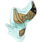 Large Figure Torso Cover with Gold Armour Print