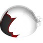 Windscreen 6 x 6 x 3 Canopy Half Sphere with Dual 2 Fingers with Batman Silhouette with Red Outline Print
