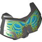 Large Figure Chest Cover, Armour Small with Medium Azure and Lime Print