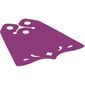 Neckwear Cape, Pointed Center at Bottom, 3 Top Holes, Swirl and Diamond Shape Holes [Plain]